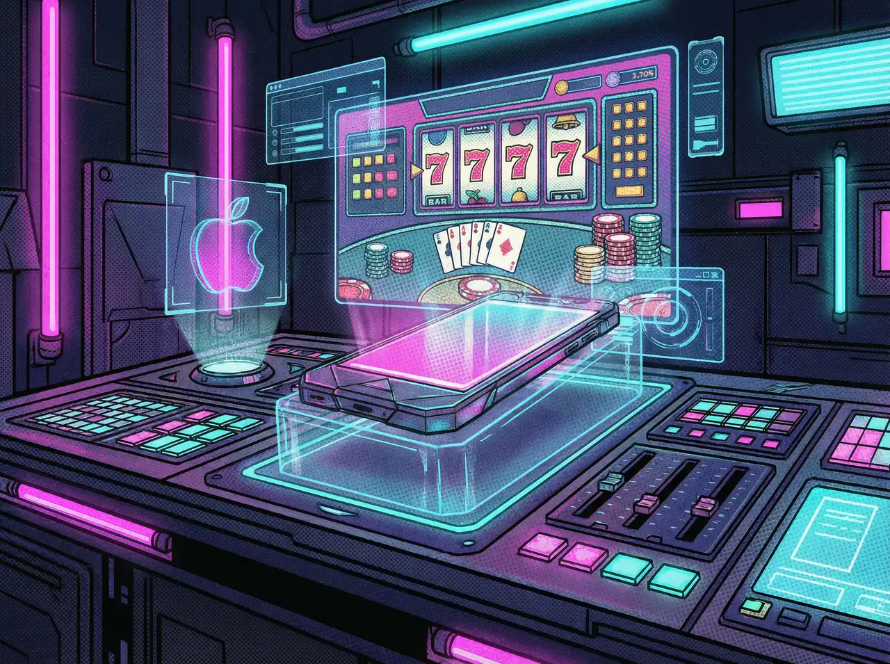 菠菜网 iOS便携终端界面